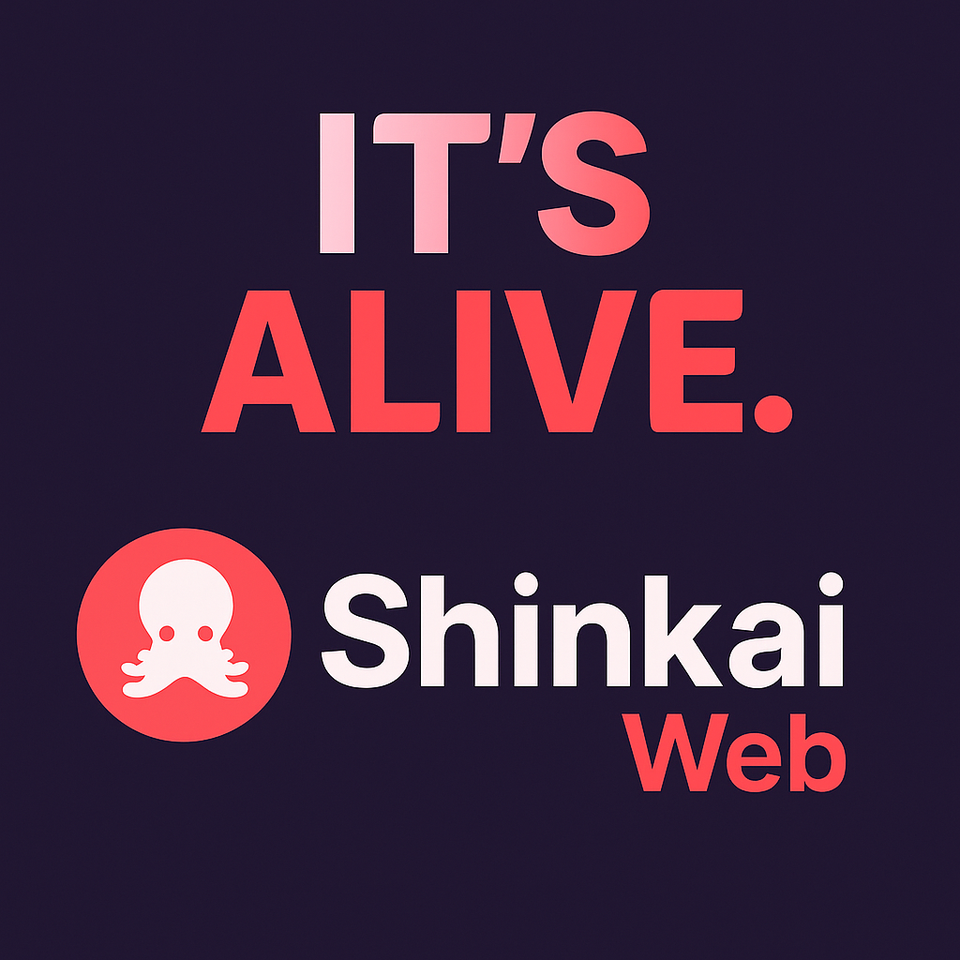 🌐 Shinkai Web It´s  Alive — Bringing Local Intelligence to Everyone